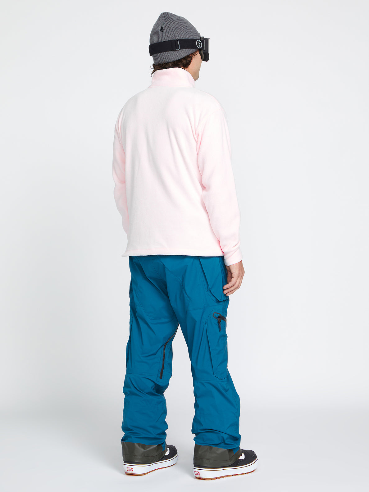 Mens V-Science Fleece Pullover 1/2 Zip - Party Pink (G4152301_PYP) [4]