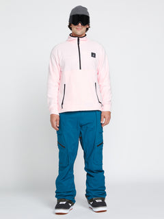 Mens V-Science Fleece Pullover 1/2 Zip - Party Pink (G4152301_PYP) [F]