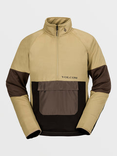 Mens Tech Fleece Pullover - Dark Khaki (G4152400_DKA) [F]