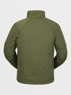 Mens Tech Fleece Pullover - Military (G4152400_MIL) [B]