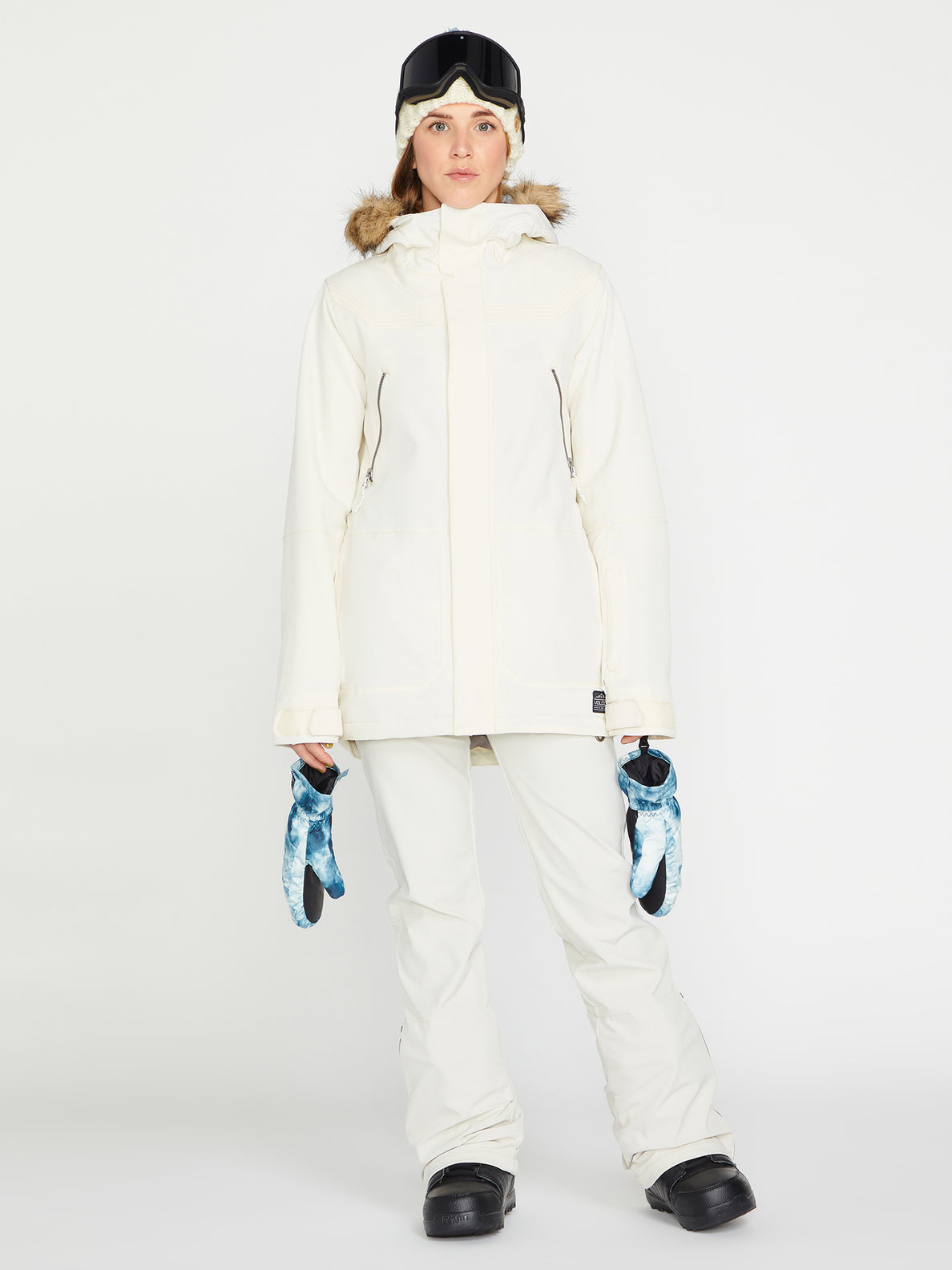 Womens Shadow Insulated Jacket - Off White (H0452306_OFW) [1]