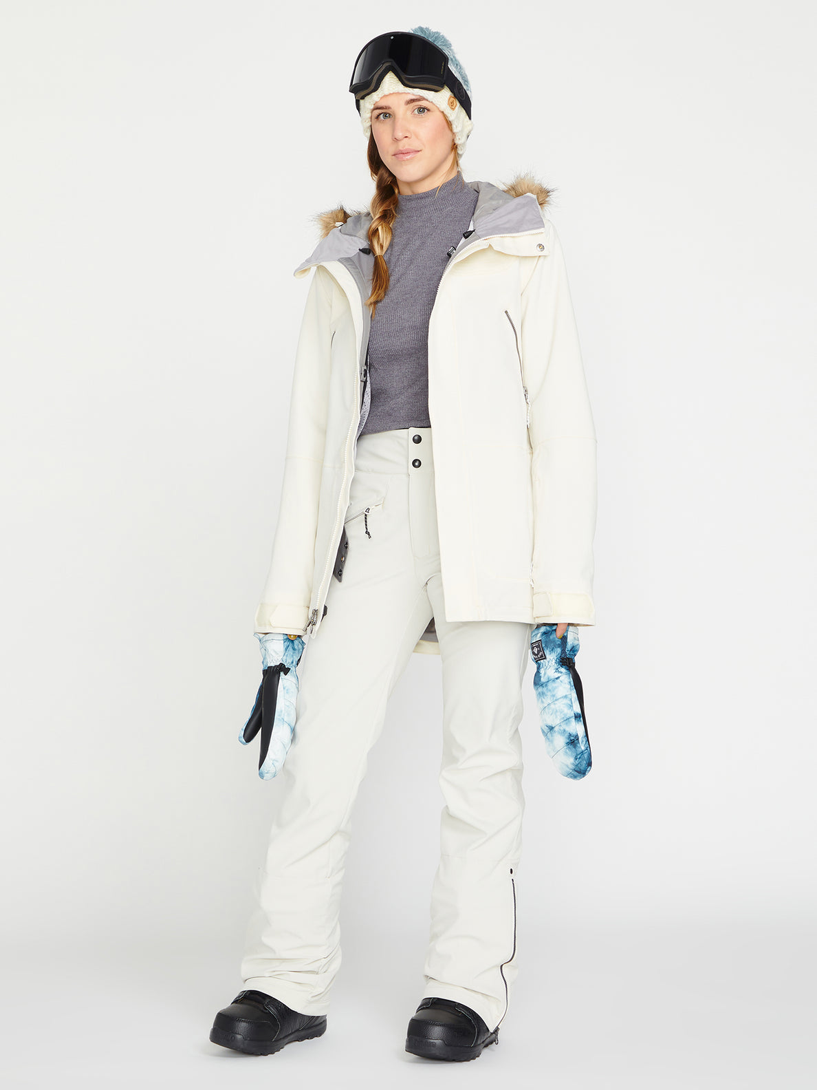 Womens Shadow Insulated Jacket - Off White (H0452306_OFW) [F]
