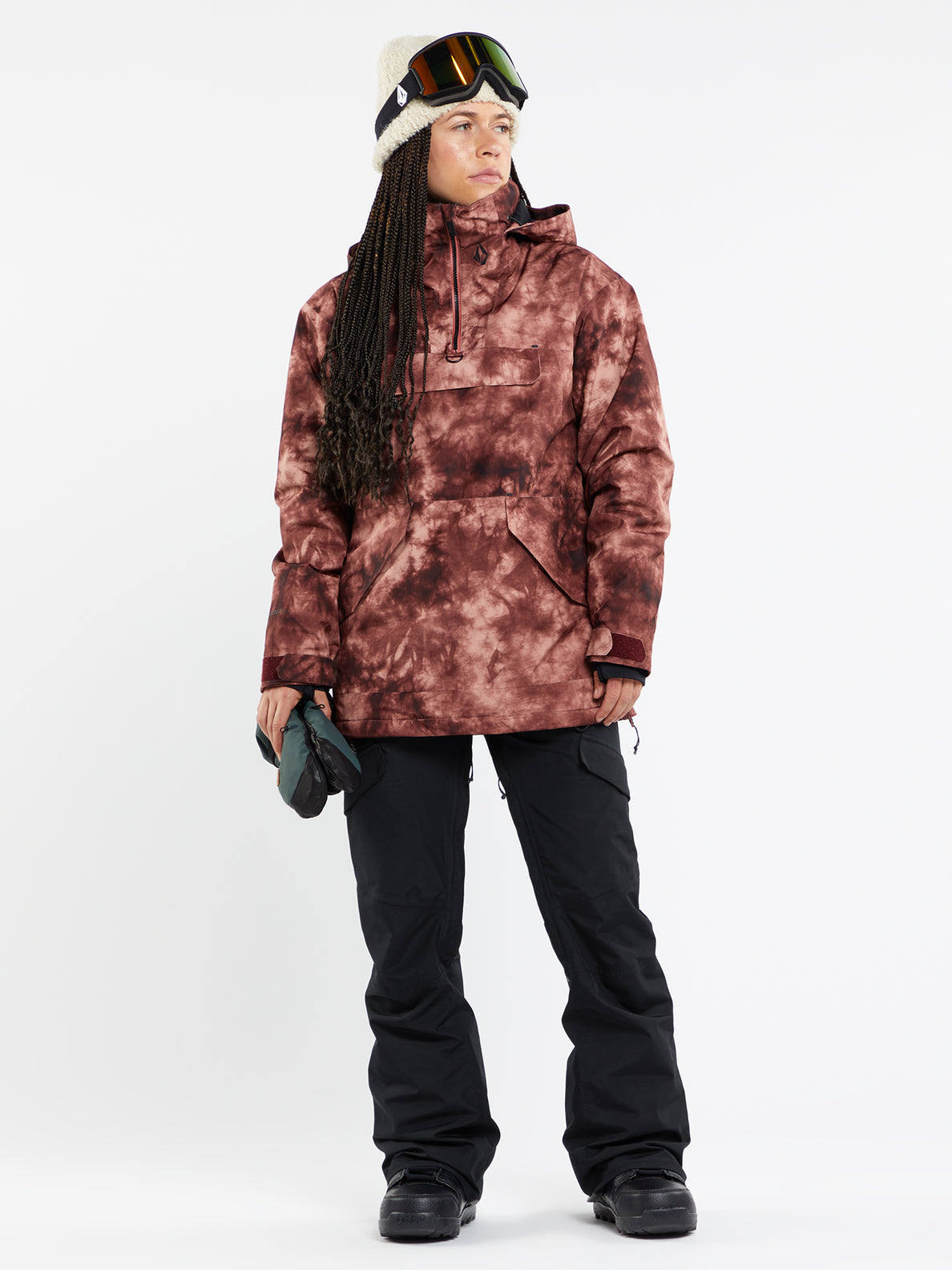 Womens Fern Insulated Gore Pullover - Pink Salt Wash (H0452403_PSW) [40]