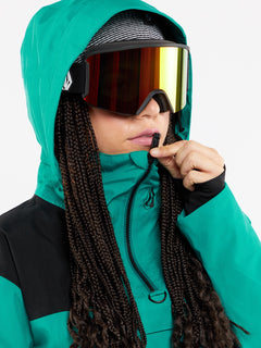 Womens Fern Insulated Gore Pullover - Vibrant Green (H0452403_VBG) [30]