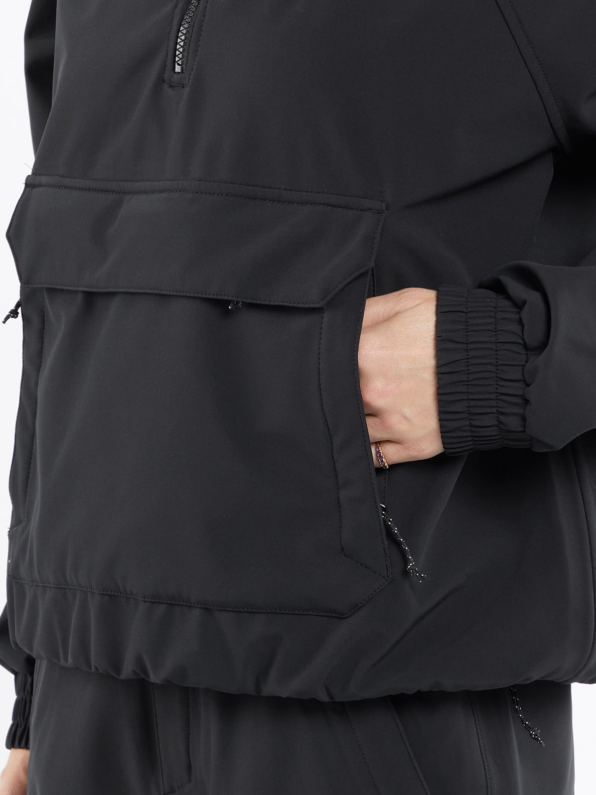 Womens Sinter Bonded Stretch Jacket - Black (H0652407_BLK) [32]
