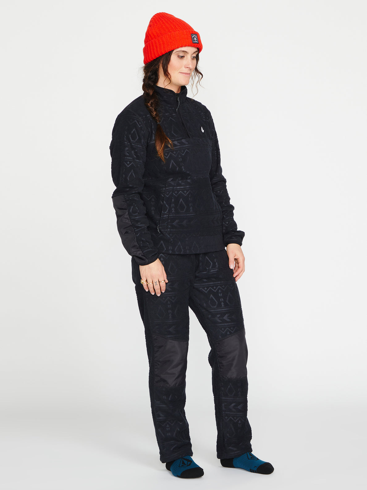 Womens Polar Fleece Pants - Black (H1152300_BLK) [F]