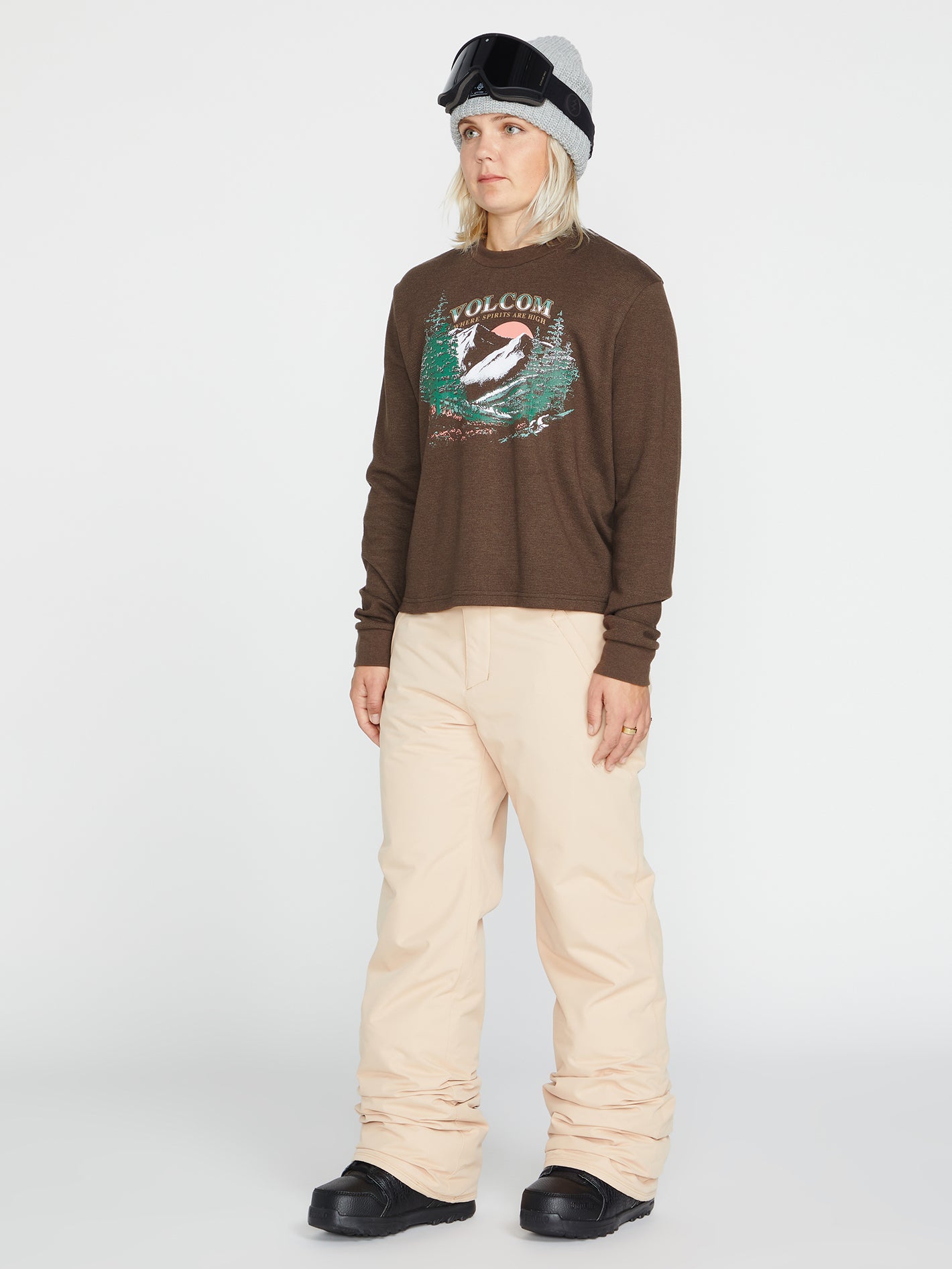 Womens Frochickie Insulated Pants - Sand (2022) – Volcom US