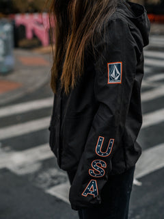 Womens USA Enemy Stone Jacket - Black