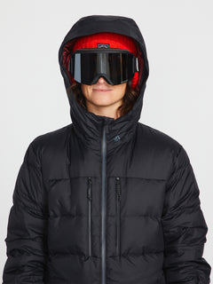 Womens Lifted Down Jacket - Black (H1752300_BLK) [1]