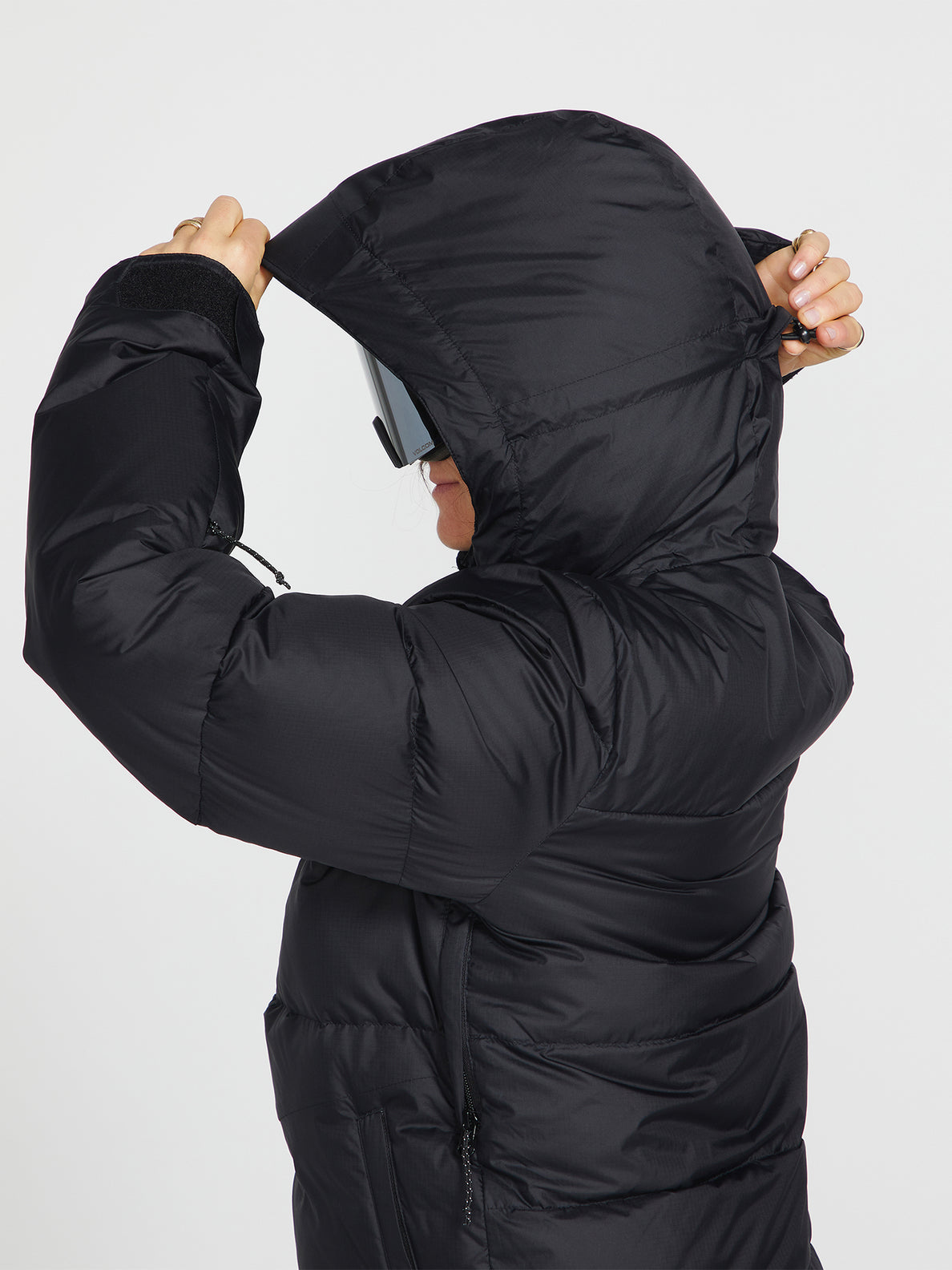 Womens Lifted Down Jacket - Black (H1752300_BLK) [3]
