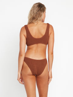 Simply Scrunch Scoop Bikini Top - Rustic Brown