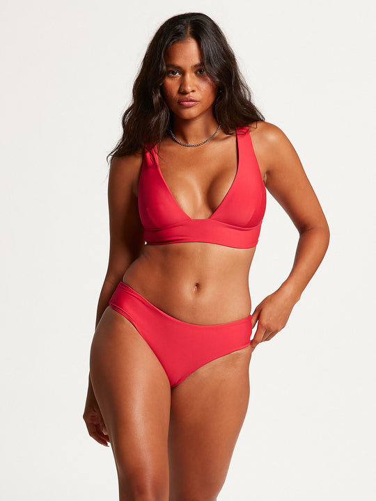 Simply Seamless Halter Bikini Top - True Red
