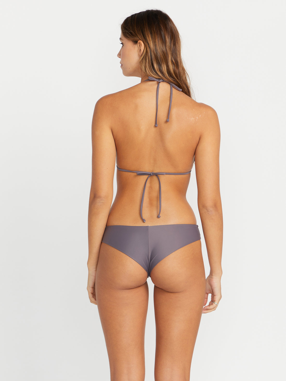 Simply Solid Slide Triangle Bikini Top - Slate Grey (O1412308_SLT) [B]