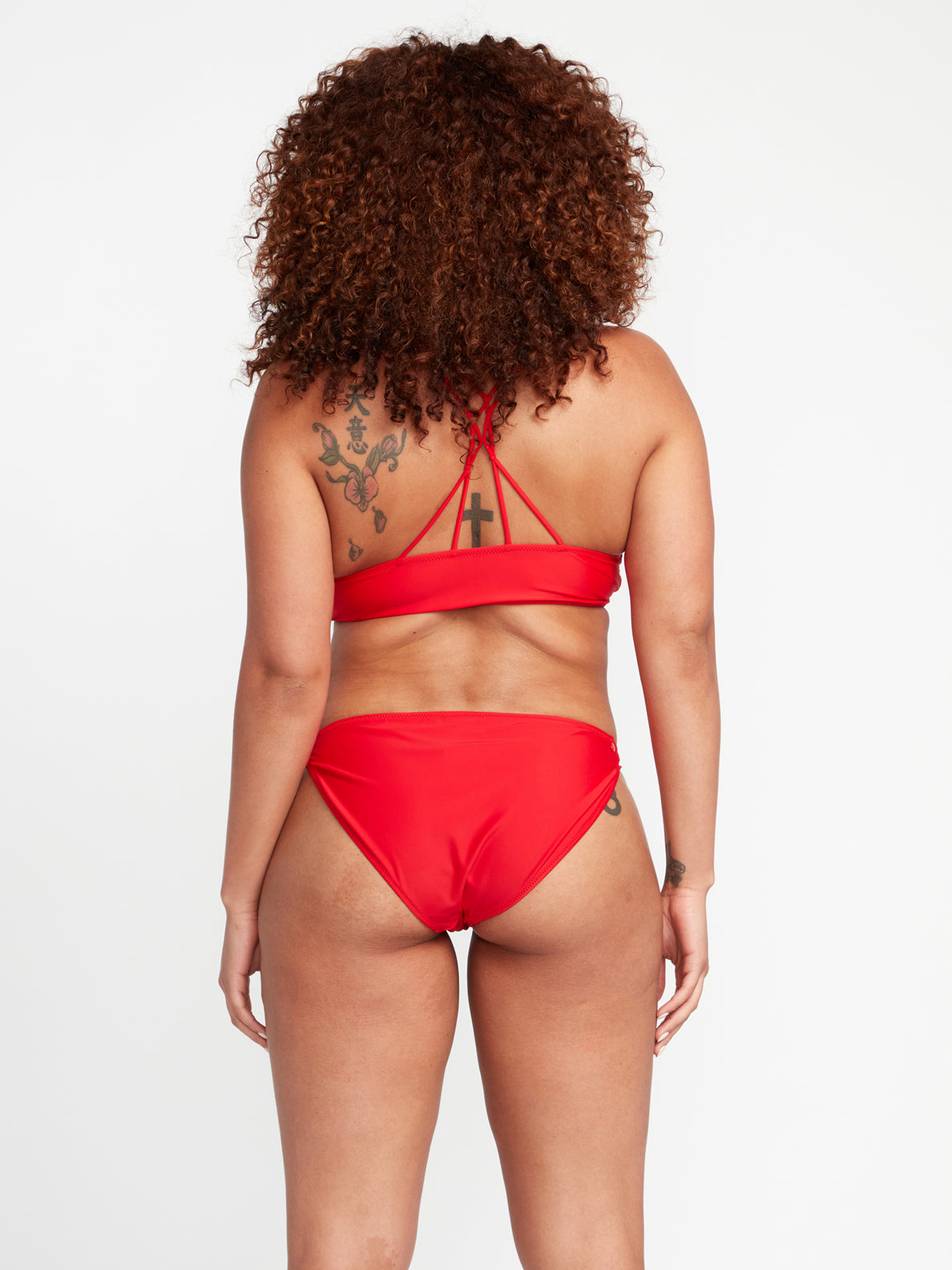 Simply Solid Full Bikini Bottoms - Candy Apple