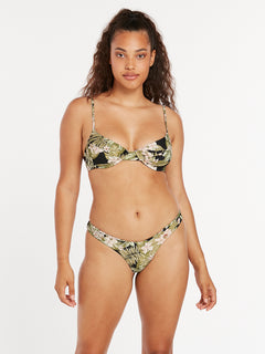 Midnight Tropic V Bikini Bottom - Shadow Lime (O2722201_SHL) [F]