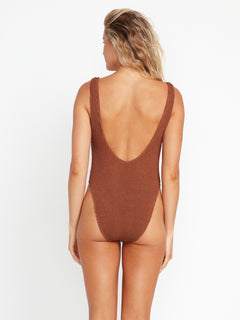 Simply Scrunch One Piece Swimsuit - Rustic Brown