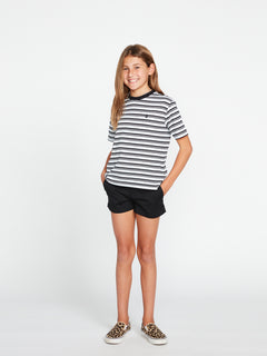 Girls Party Pack Short Sleeve Top - Black White (R0132200_BWH) [2]