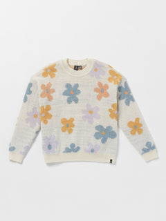 Girls Daizy Wheel Sweater - Star White (R0732301_SWH) [1]