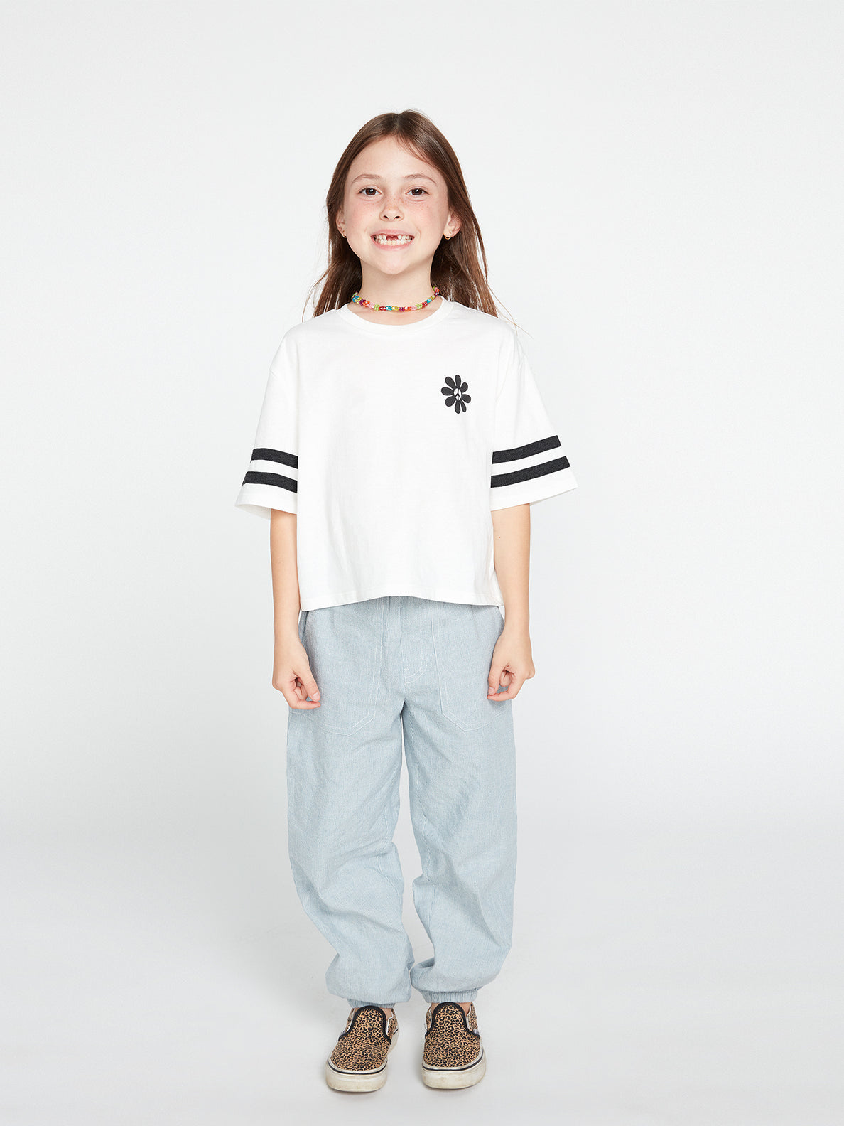 Girls Truly Stoked Short Sleeve Tee - Star White (R3532201_SWH) [F]