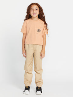 Girls Pocket Dial Tee - Clay (R3532301_CLY) [F]