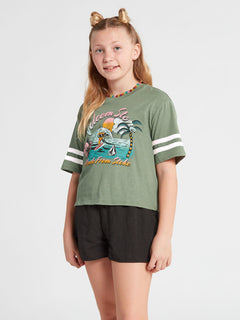 Big Girls Truly Stoked Tee - Light Army