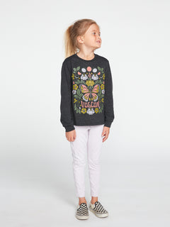 Girls Made From Stoke Long Sleeve Tee - Black (R3632200_BLK) [F]