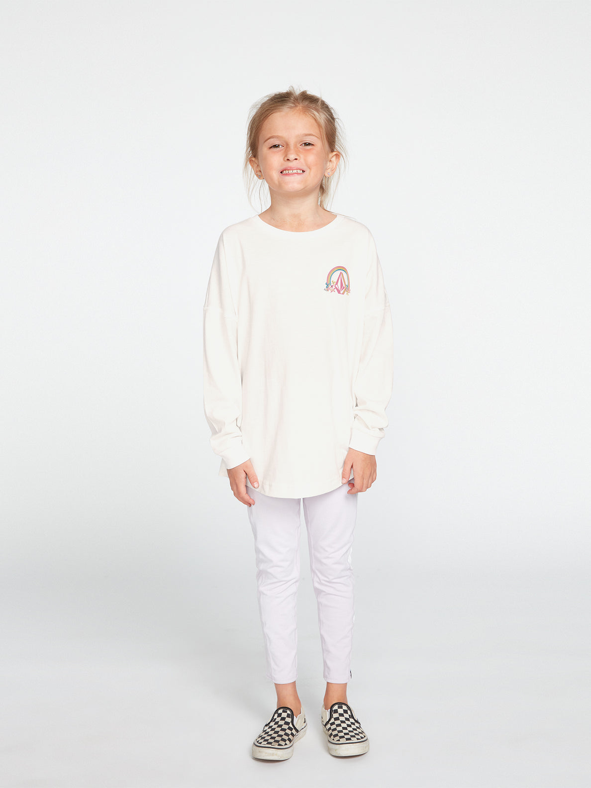 Girls Werkin Doubles Long Sleeve Tee - Star White (R3632201_SWH) [3]