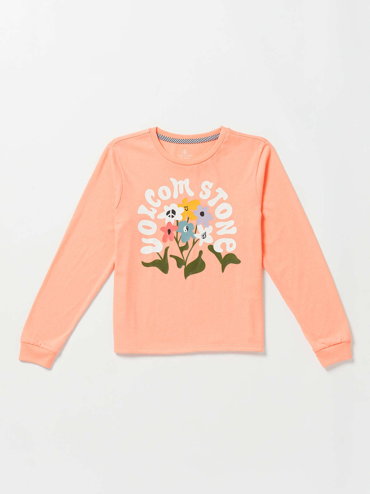 Girls Made From Stoke Long Sleeve Tee - Coral (R3632300_COR) [5]