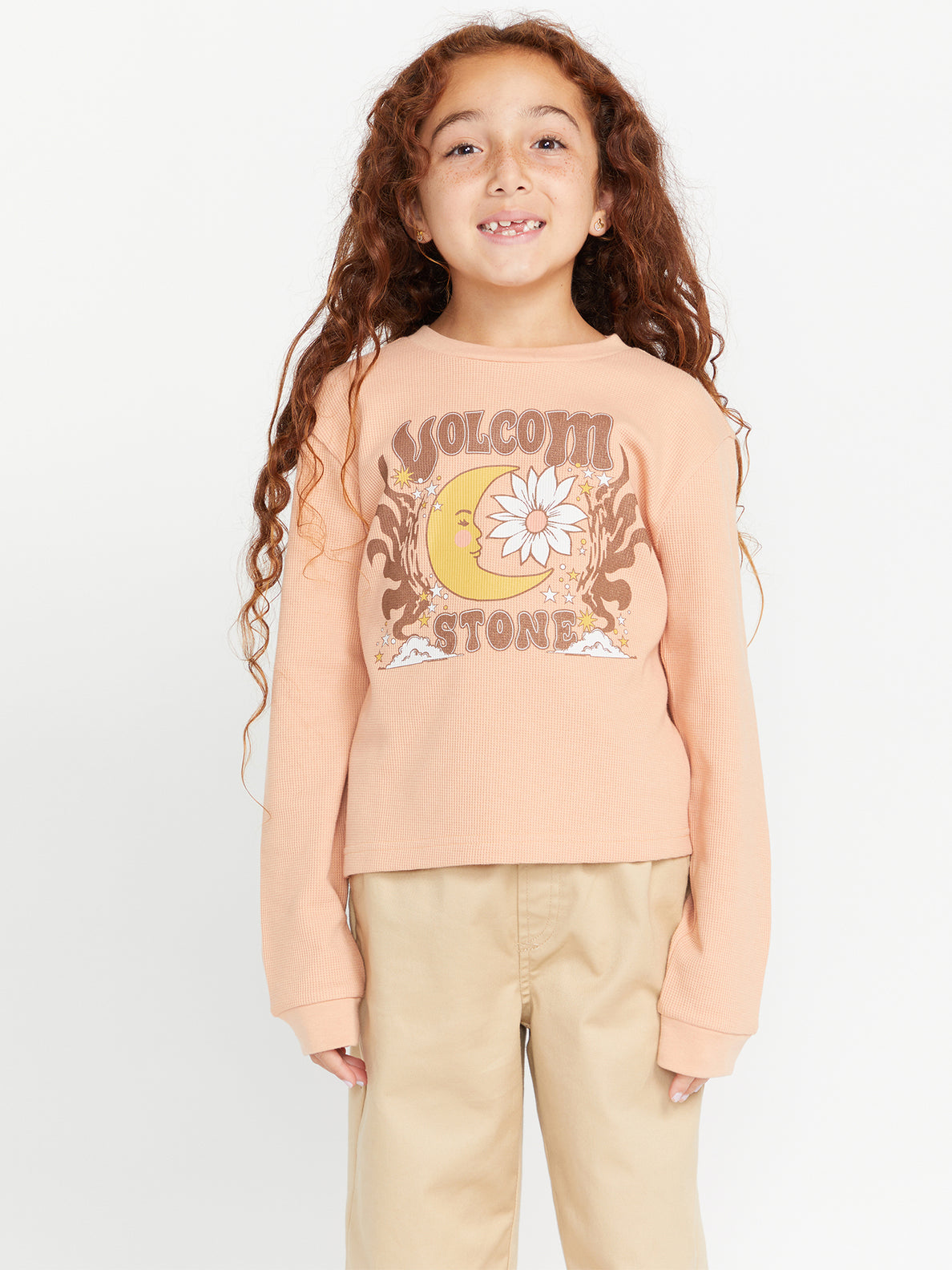 Girls Thermality Long Sleeve Tee - Clay (R3632301_CLY) [1]