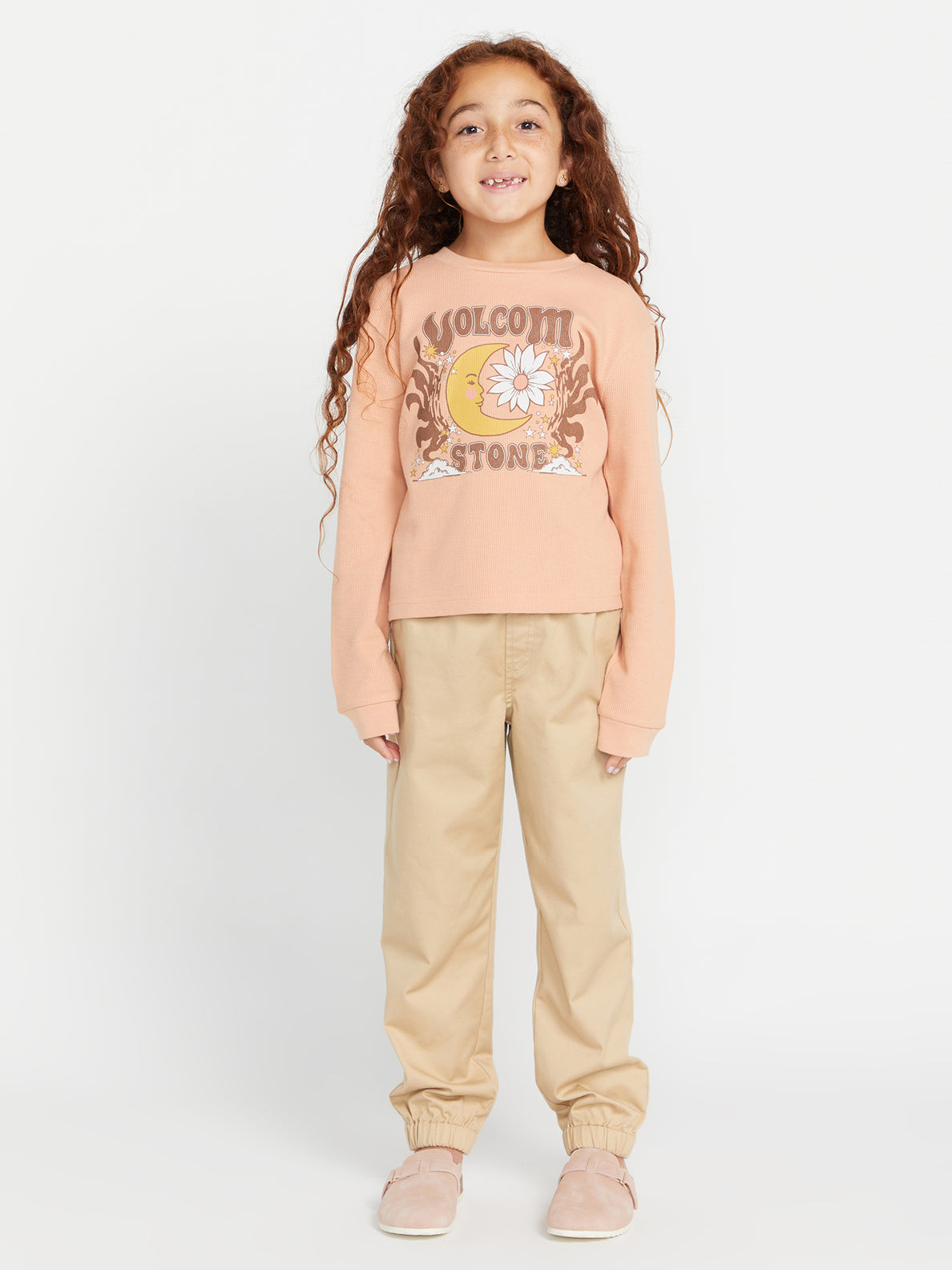 Girls Thermality Long Sleeve Tee - Clay (R3632301_CLY) [F]