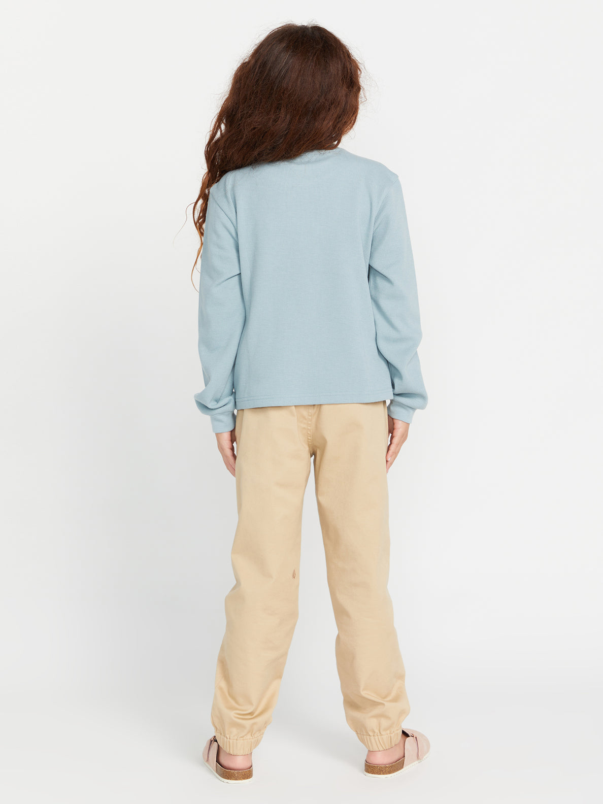 Girls Thermality Long Sleeve Tee Shirt - Smokey Blue (R3632301_SMB) [B]