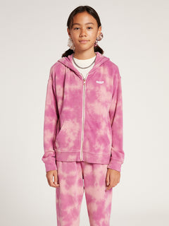 Girls Lived In Lounge Zip Fleece - Faded Mauve (R4812102_FMV) [F]