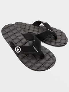 Recliner Sandals - Black White (V0812350_BWH) [F]