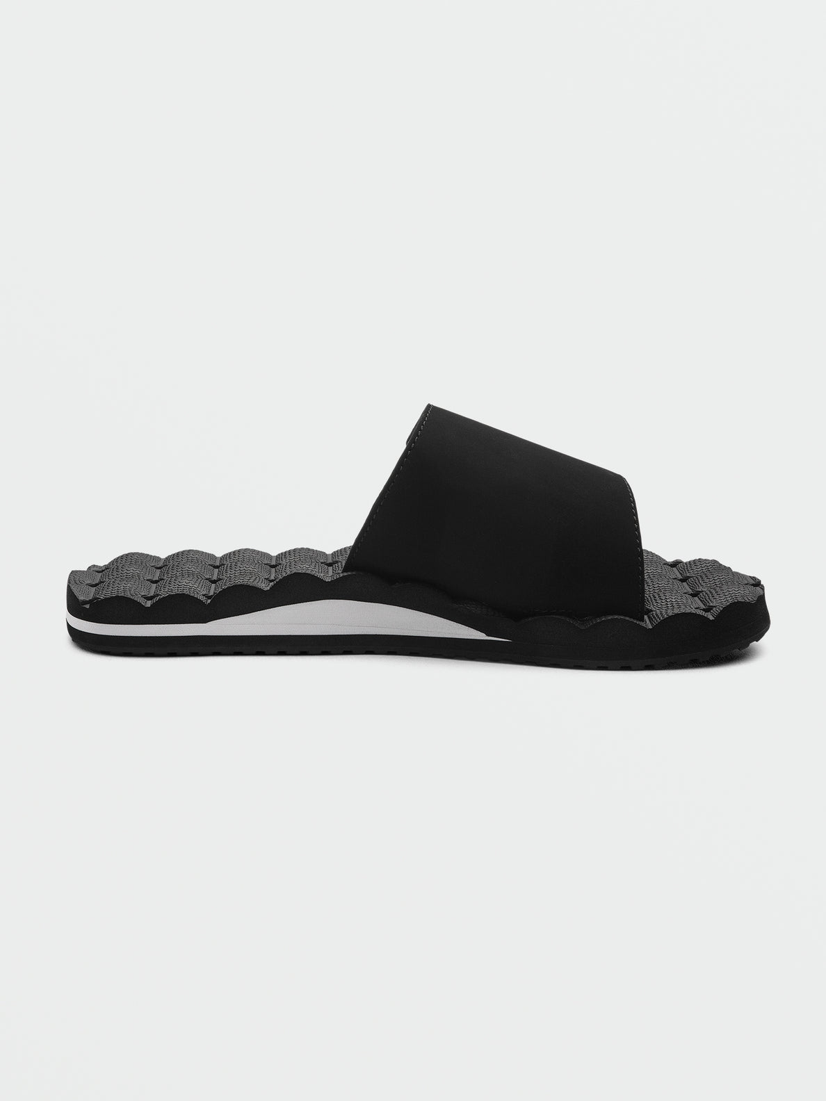Recliner Slide Sandals - Black White (V0812357_BWH) [2]