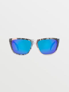 Plasm Sunglasses - Skulls/Blue Mirror (VE01205108_SUL) [F]
