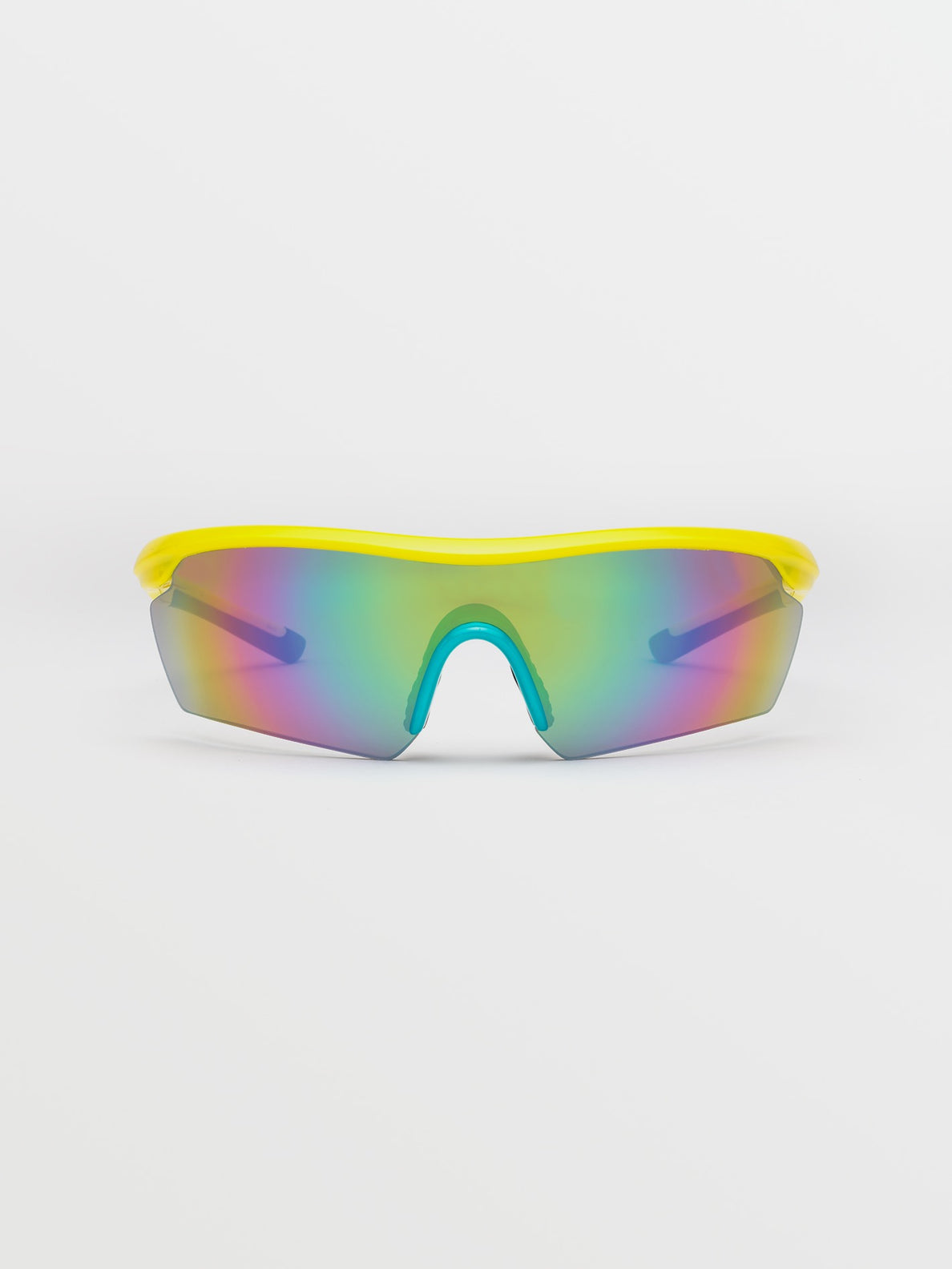 Women's Oversize Rainbow Colored Mirror Lens Heart Shaped Sunglasses 5 -  sunglass.la