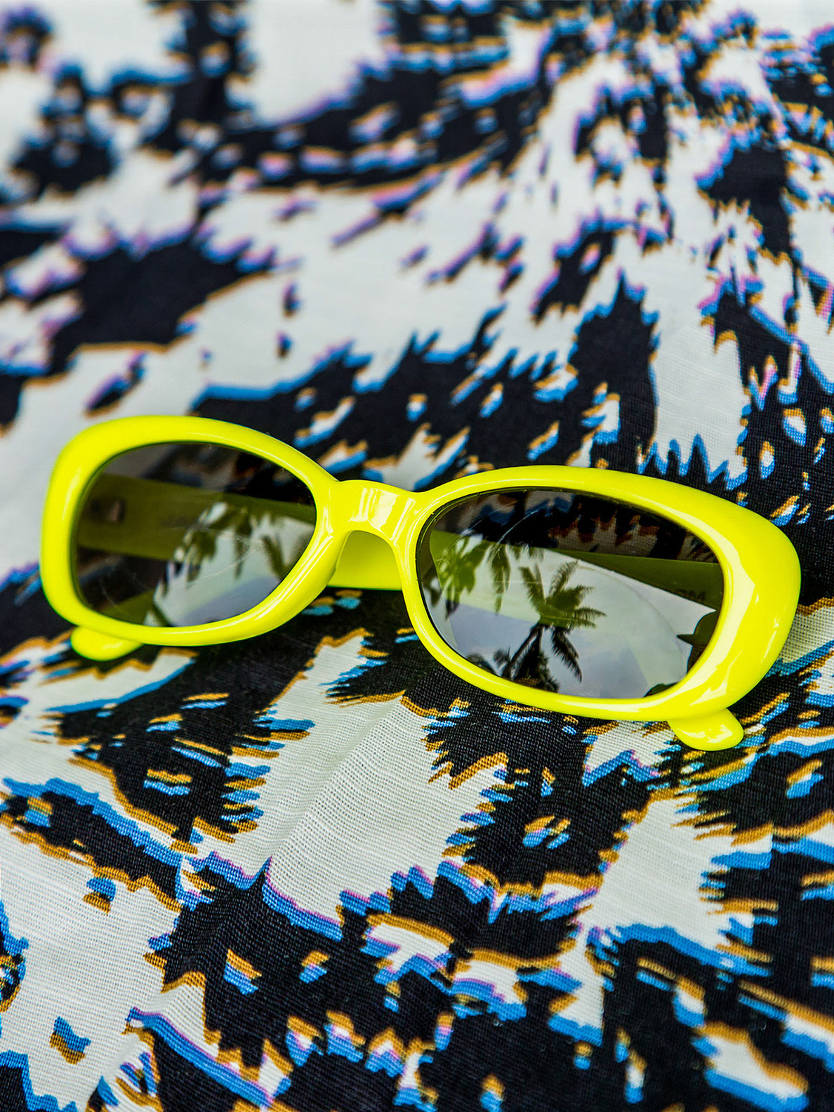 Jam Sunglasses - Gloss Lime/Gray