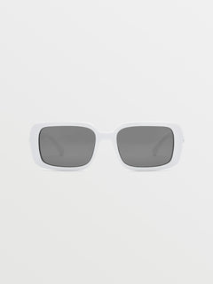 True Sunglasses - Gloss White/Gray Silver Flash (VE03301618_0000) [F]