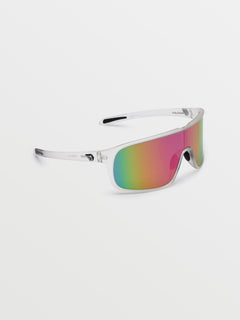 Macho Sunglasses - Matte Trans Clear/Gray Pink Mirror (VE03503219_0000) [5]