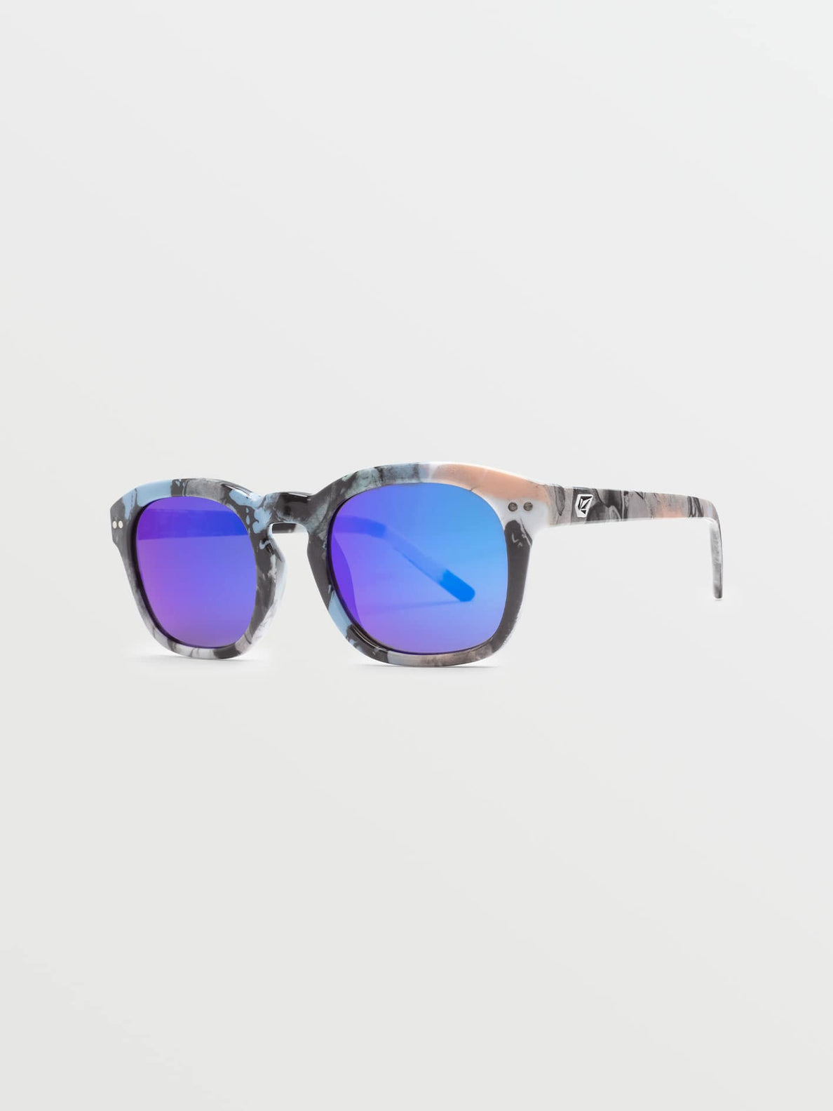 Earth Tripper Sunglasses - Skulls/Blue Mirror