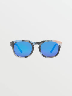 Earth Tripper Sunglasses - Skulls/Blue Mirror