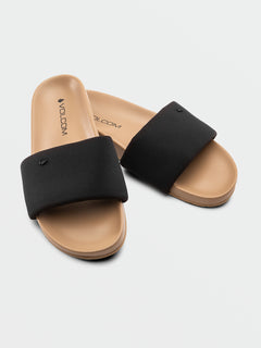 Volcom Cool Slide Sandals - Black (W0812300_BLK) [F]