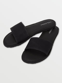 Simple Slide Sandals - Black Out