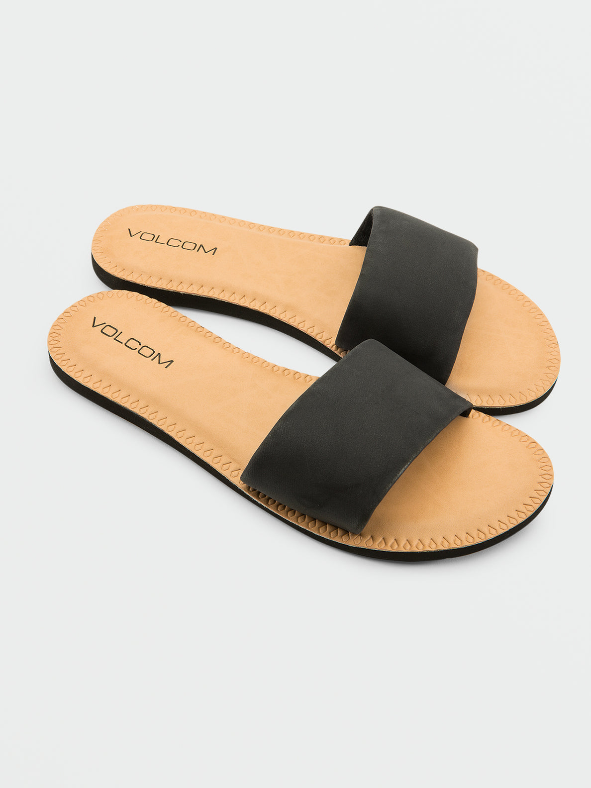 Simple Slide Sandals - Black (W0812350_BLK) [F]