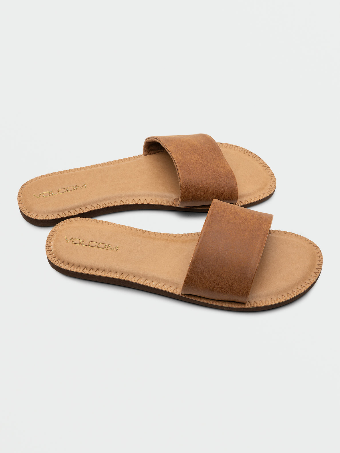 Simple Slide Sandals - Tan (W0812350_TAN) [F]