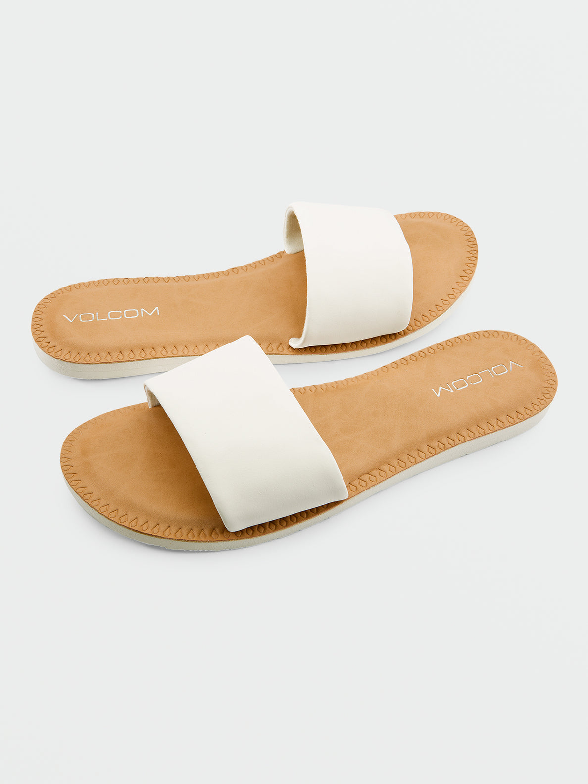 Simple Slide Sandals - White (W0812350_WHT) [F]