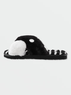 Lived in Lounge Slippers - Black White