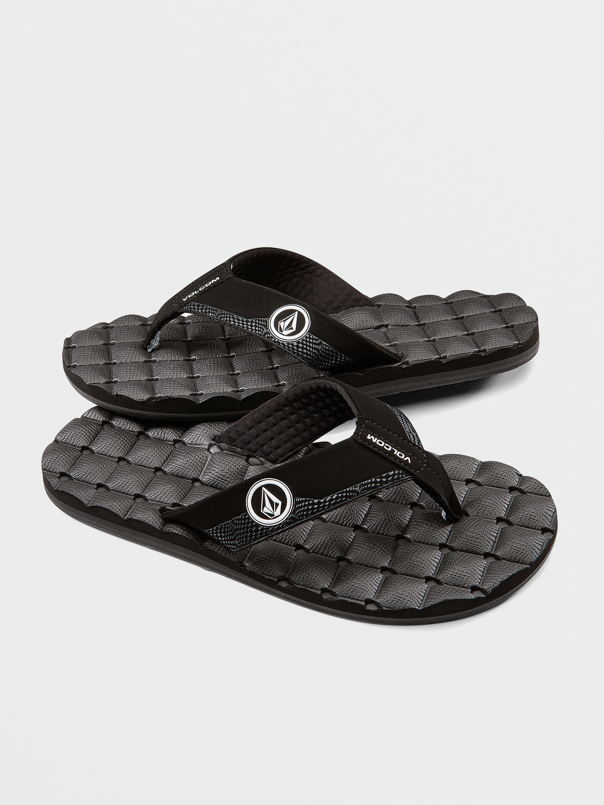 Little Boys Recliner Sandals - Black White