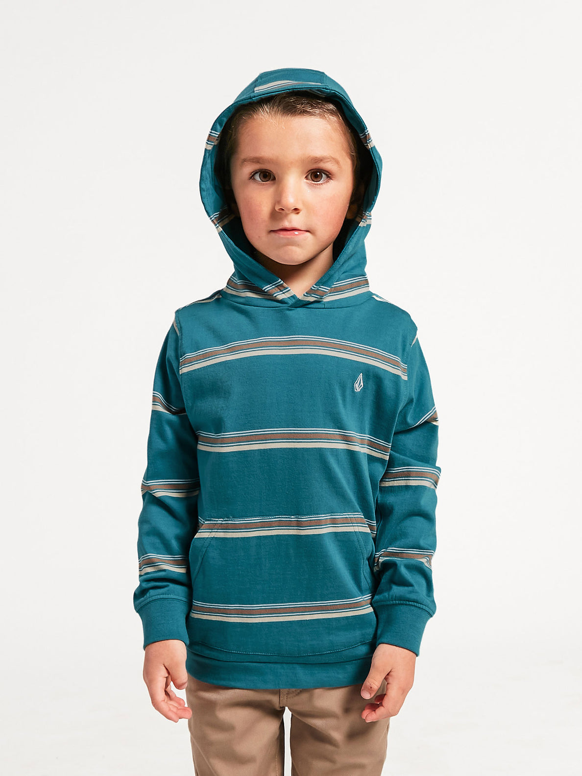 Little Boys Masone Hooded Long Sleeve Shirt - Storm Blue (Y0332103_SRB) [5]