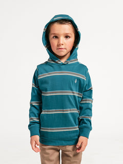 Little Boys Masone Hooded Long Sleeve Shirt - Storm Blue – Volcom US